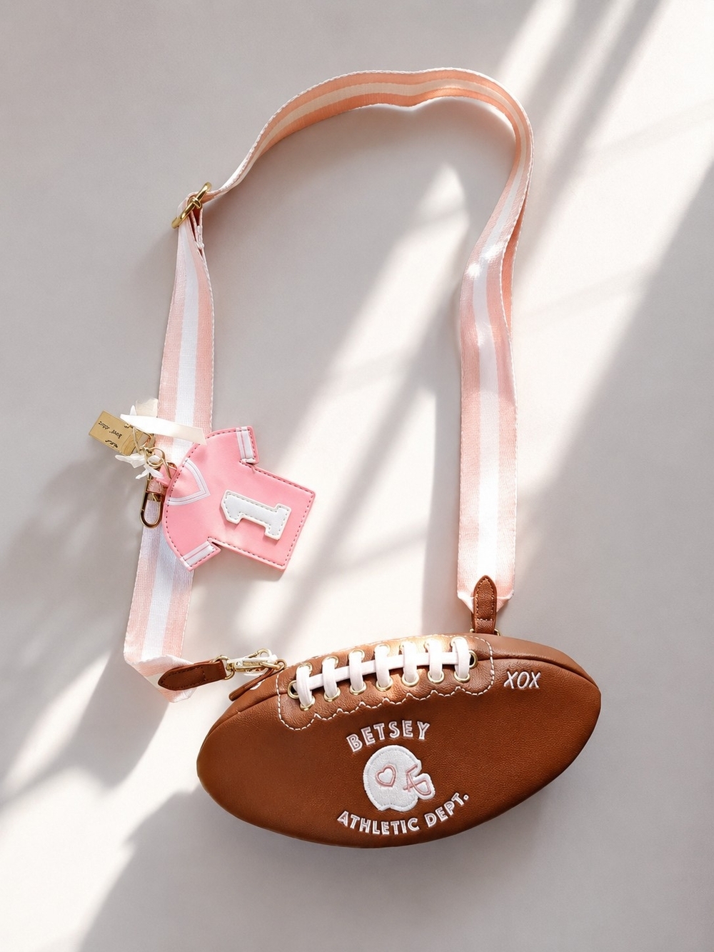 NWT Betsey Johnson Toss 2 Football Crossbody Bag 🏈✨